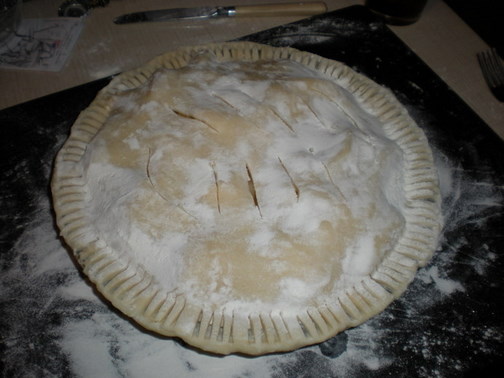 Apple Pear White Wine Pie